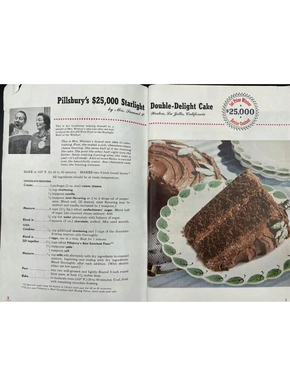 Vintage 1952 Pillsbury Cookbook: 3rd Grand National, 100 Prize Recipes